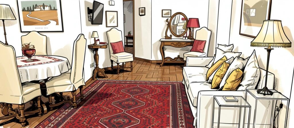 Domande Frequenti a Pizzofalcone 41b Casa Vacanze Napoli Salotto sala da pranzo Divano Letto Matrimoniale design.